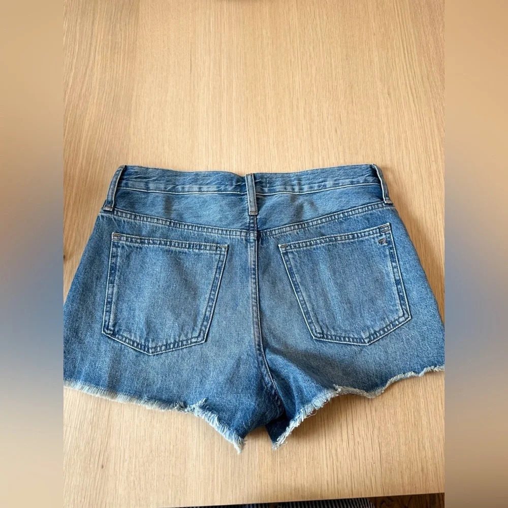 Madewell Relaxed Denim Shorts in Clintonville Wash: Split-Hem Size 27 1329 - Picture 10 of 13